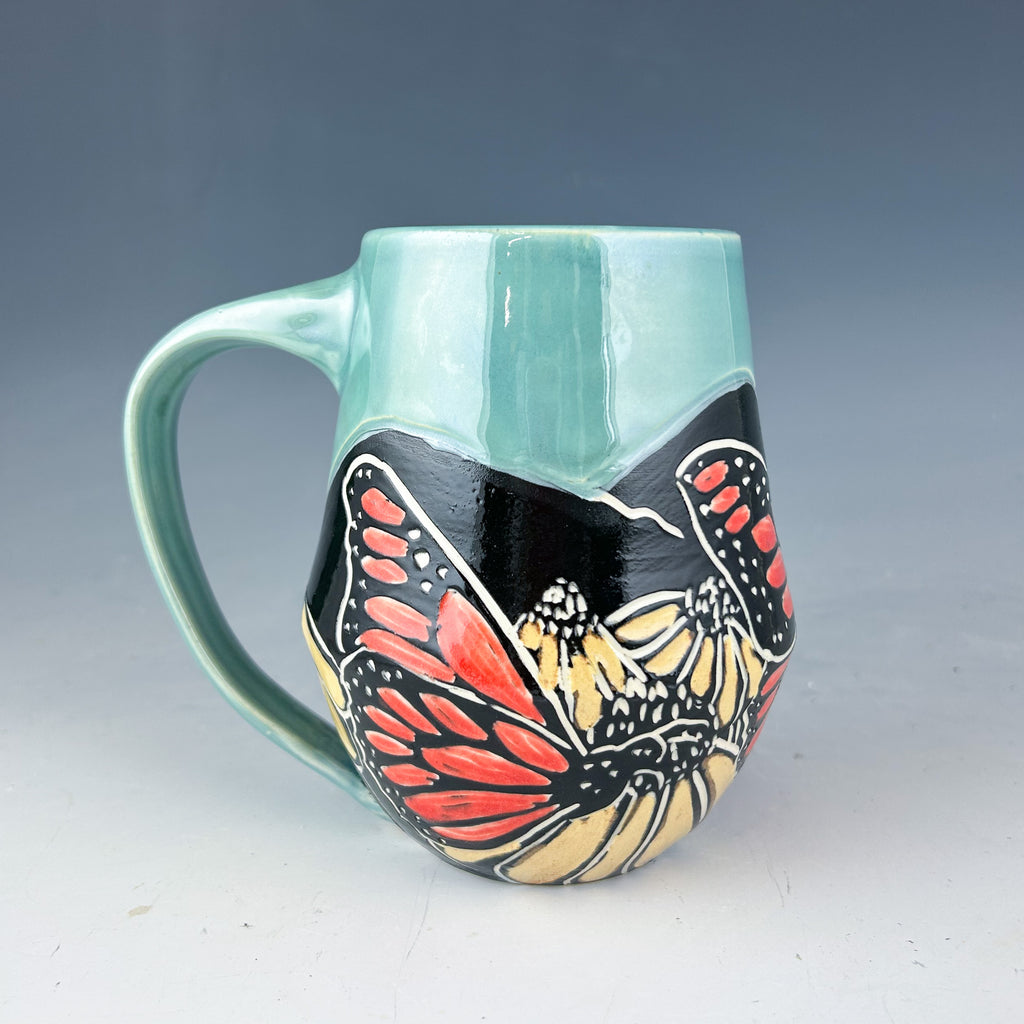 Butterfly Mug in Blue