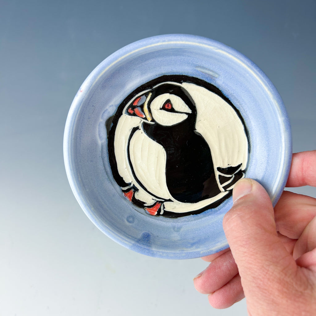 Puffin Small Dish in Blue