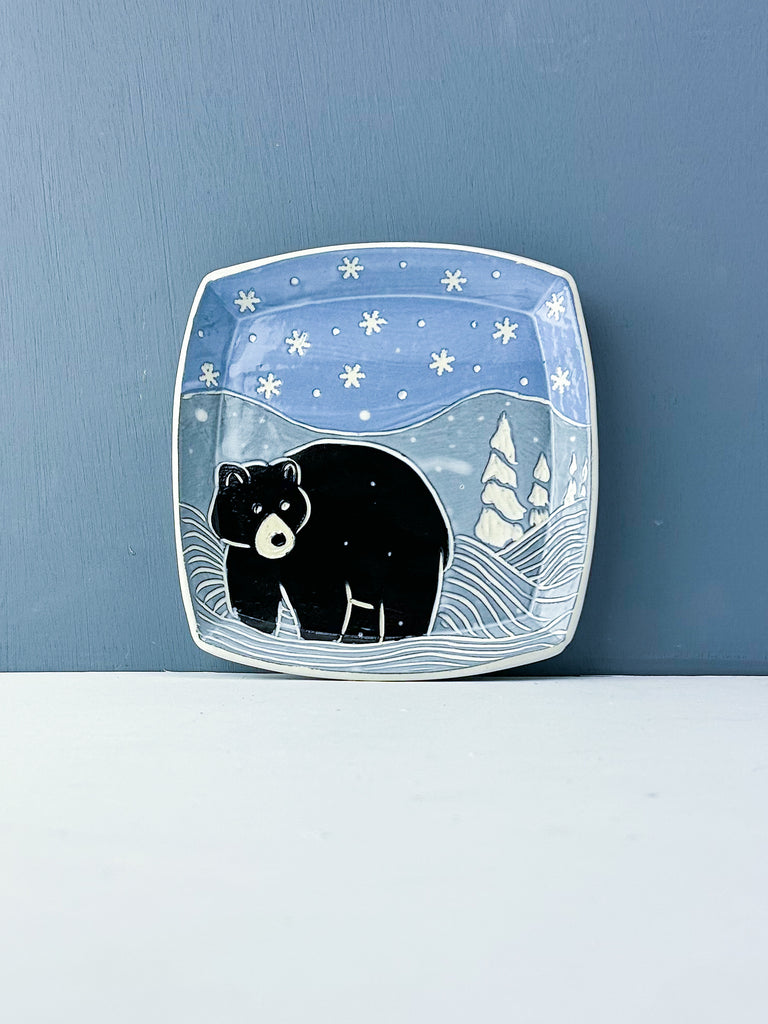 Winter Bear Plate medium