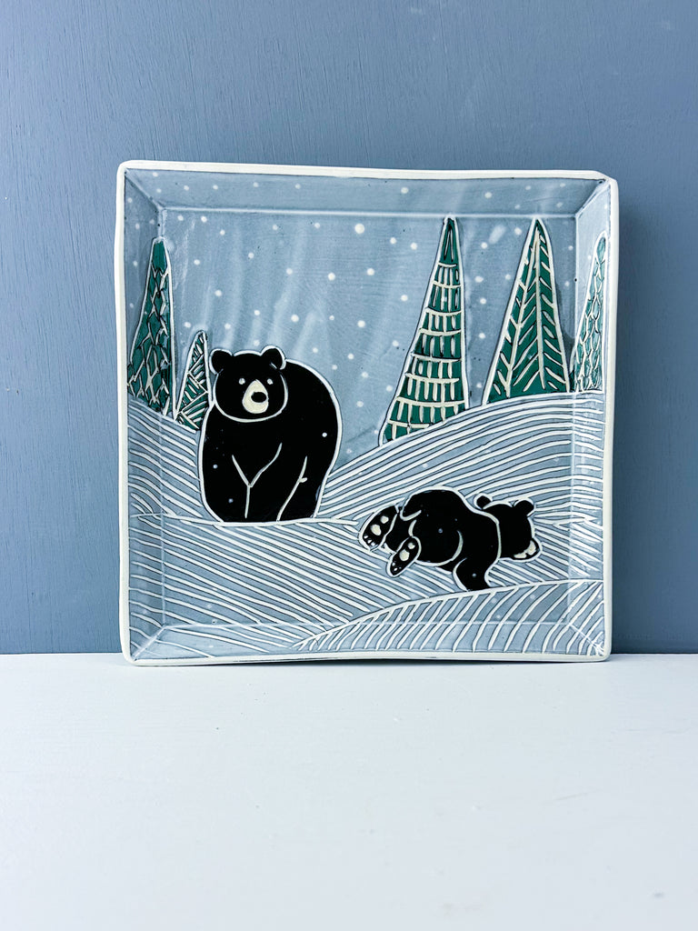 Winter Bear Plate Extra Large