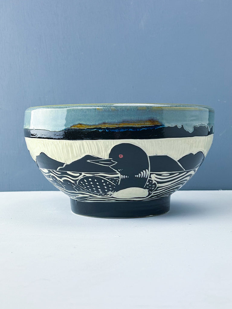Loon Serving Bowls in Gray