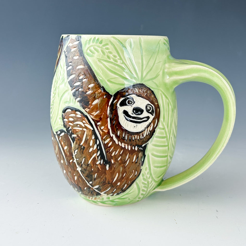 Sloth Mug in Green