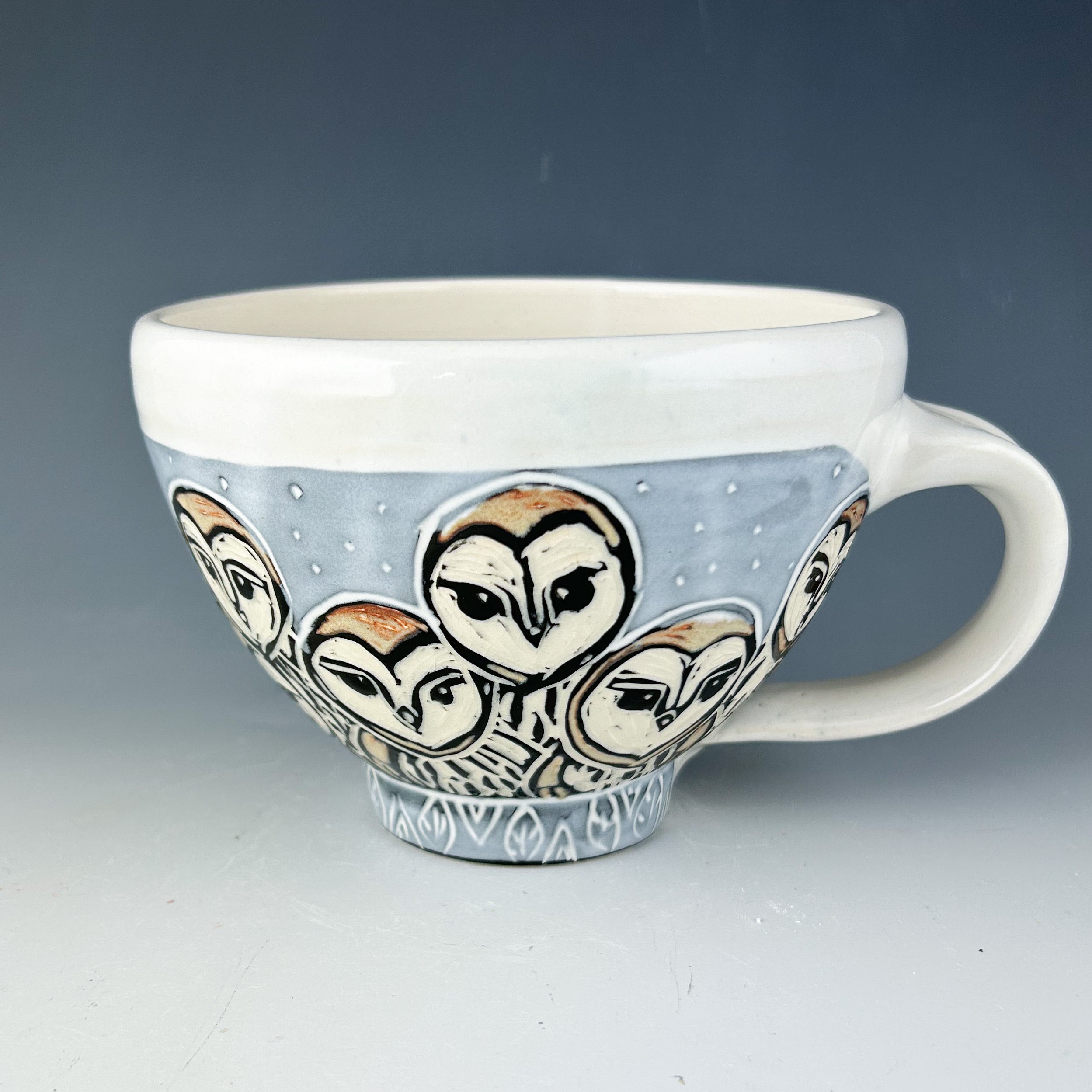 Custom order Cynthia Owl Latte Mug