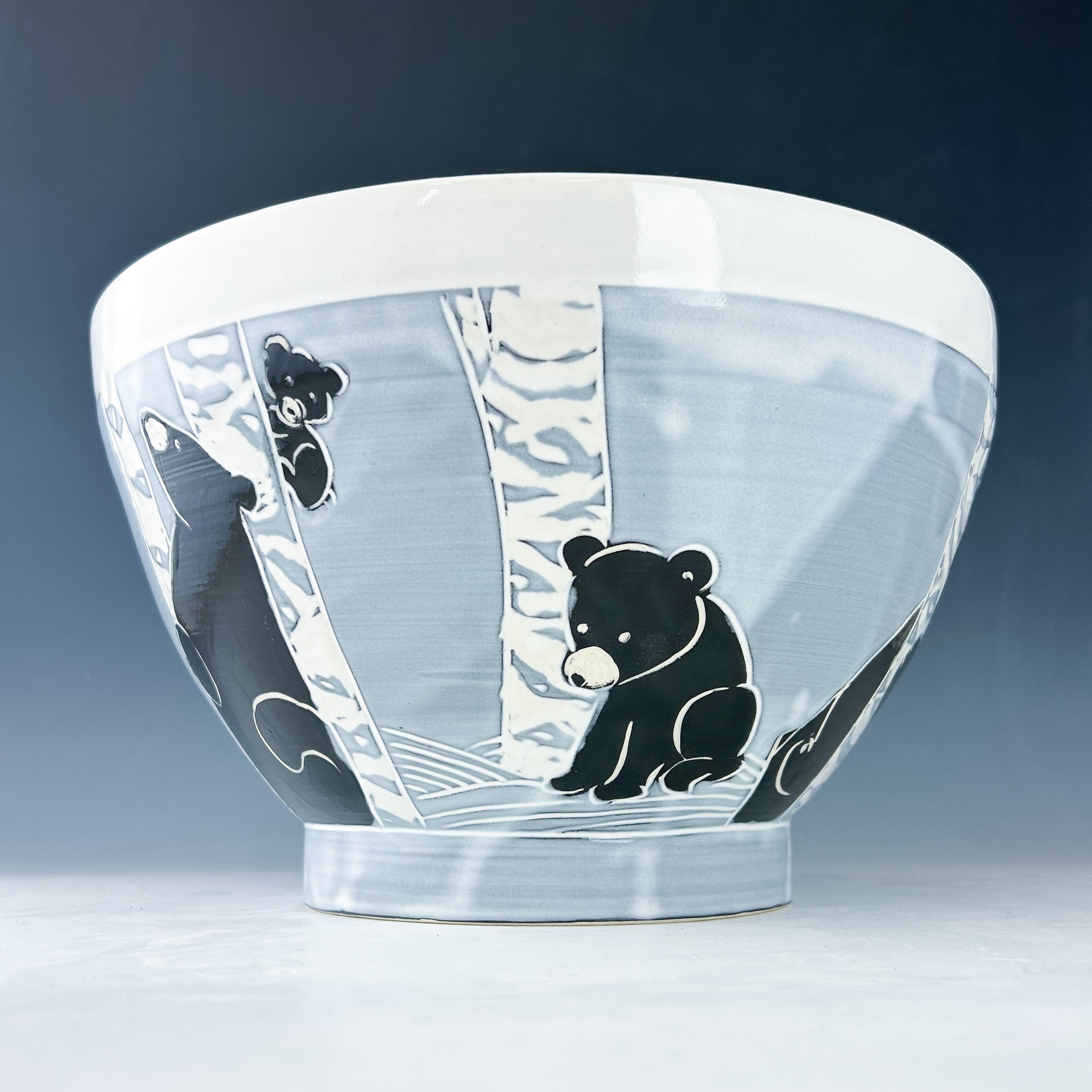 Bear Serving Bowl in White