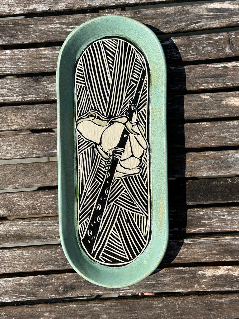 Frog Tray in Green