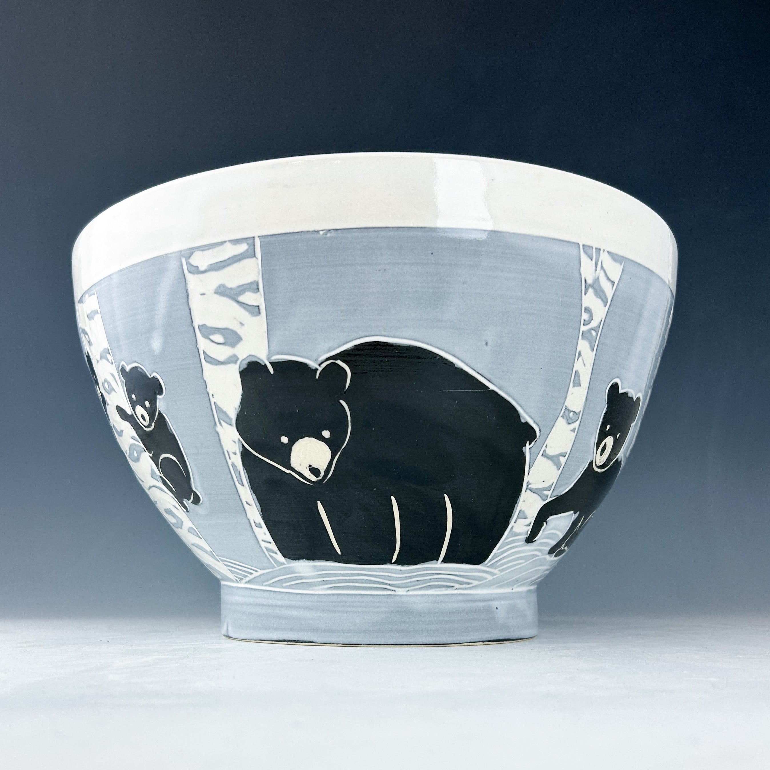 Bear Serving Bowl in White