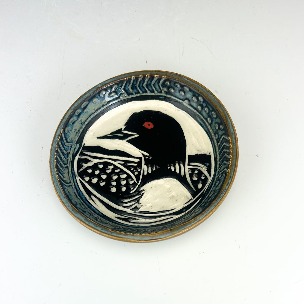 Loon Small Dish in Gray