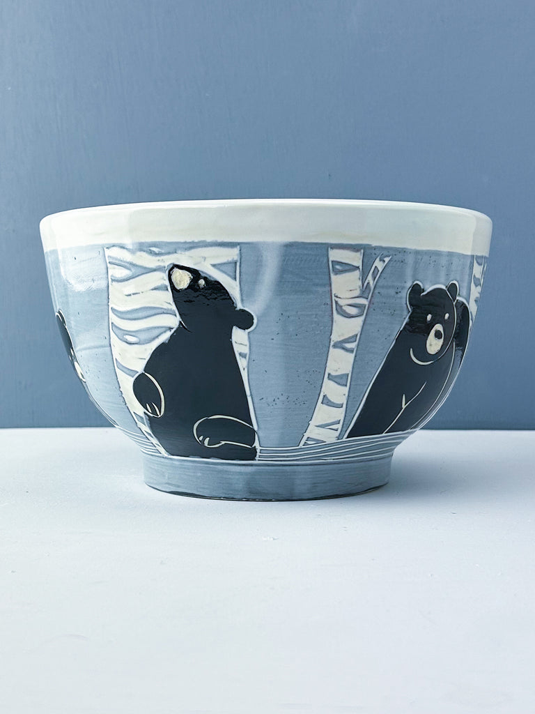 Bear Serving Bowl in White