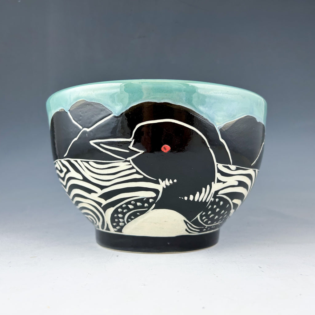 Loon Serving Bowl in Blue