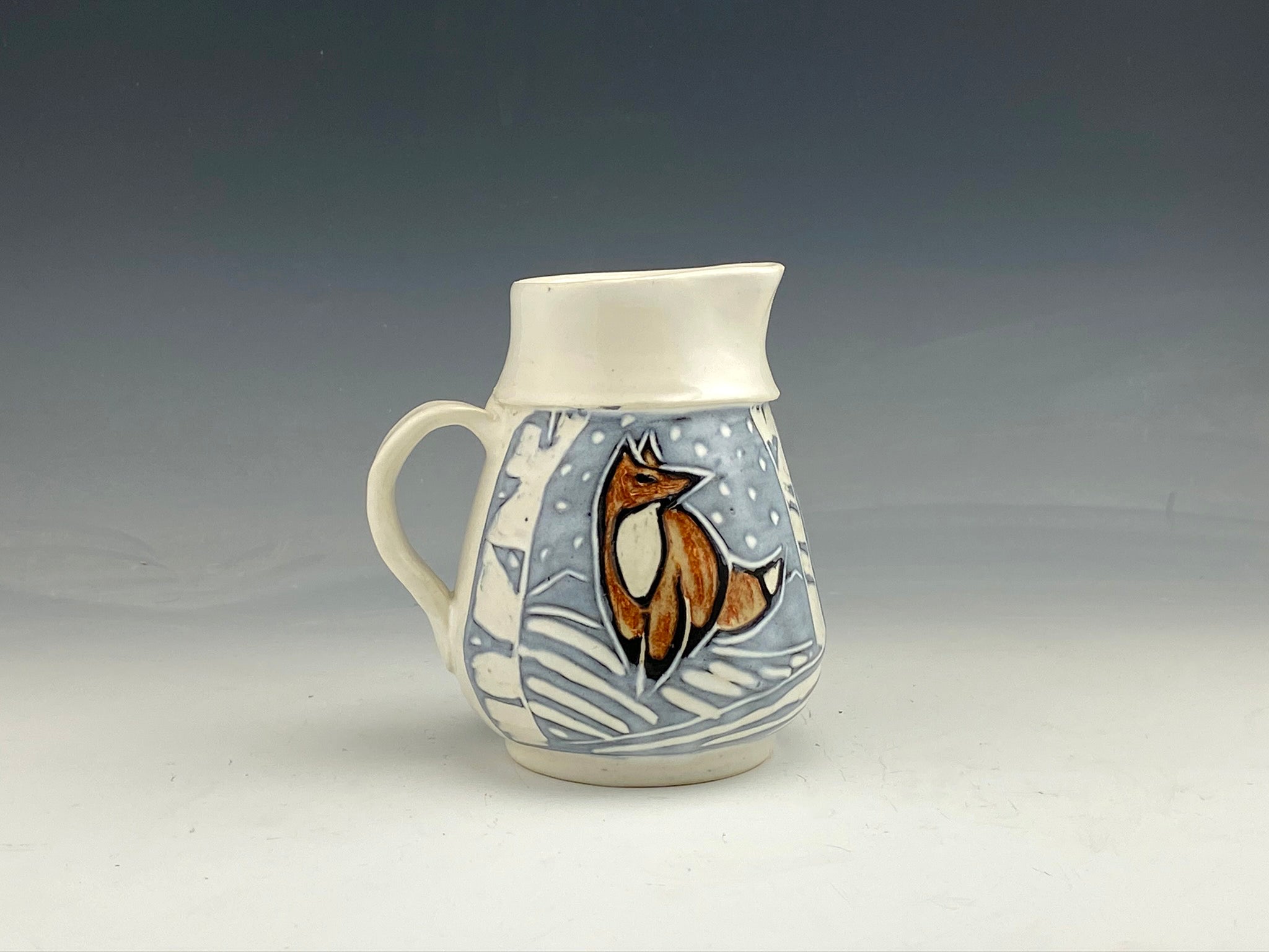 Small Creamer Pitcher Various Designs in White