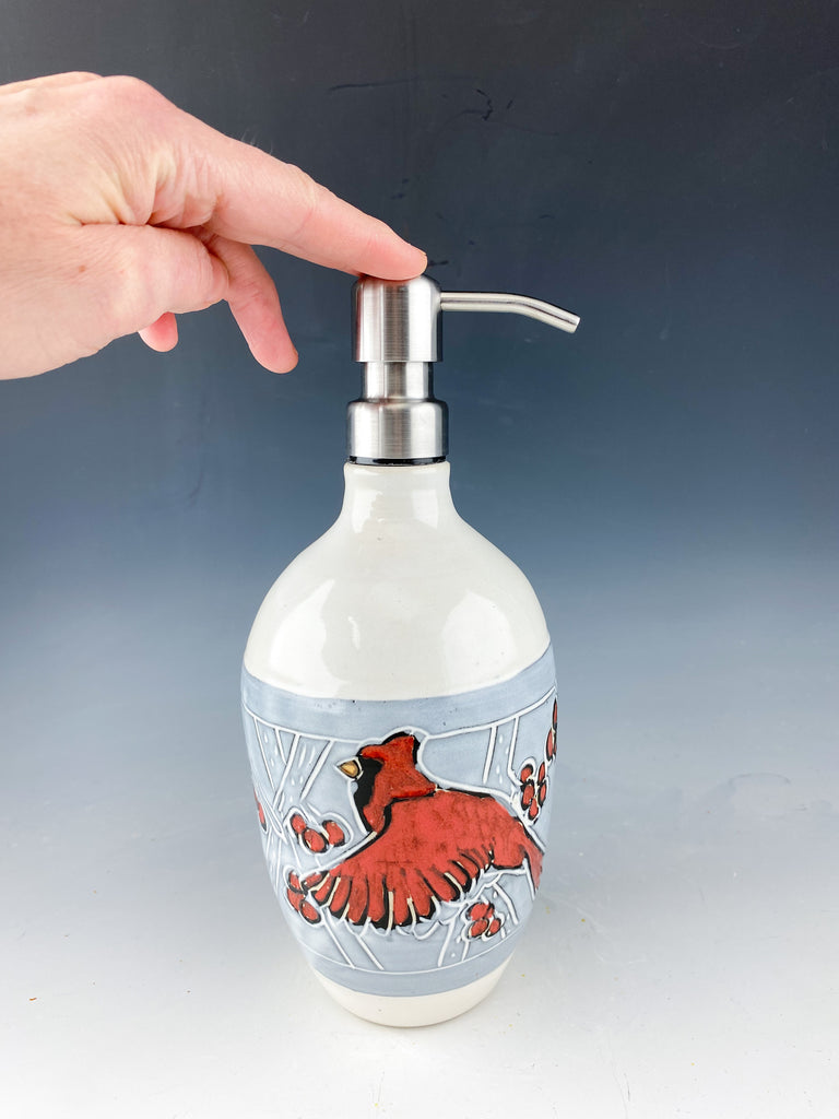 Cardinal Soap Dispenser in White