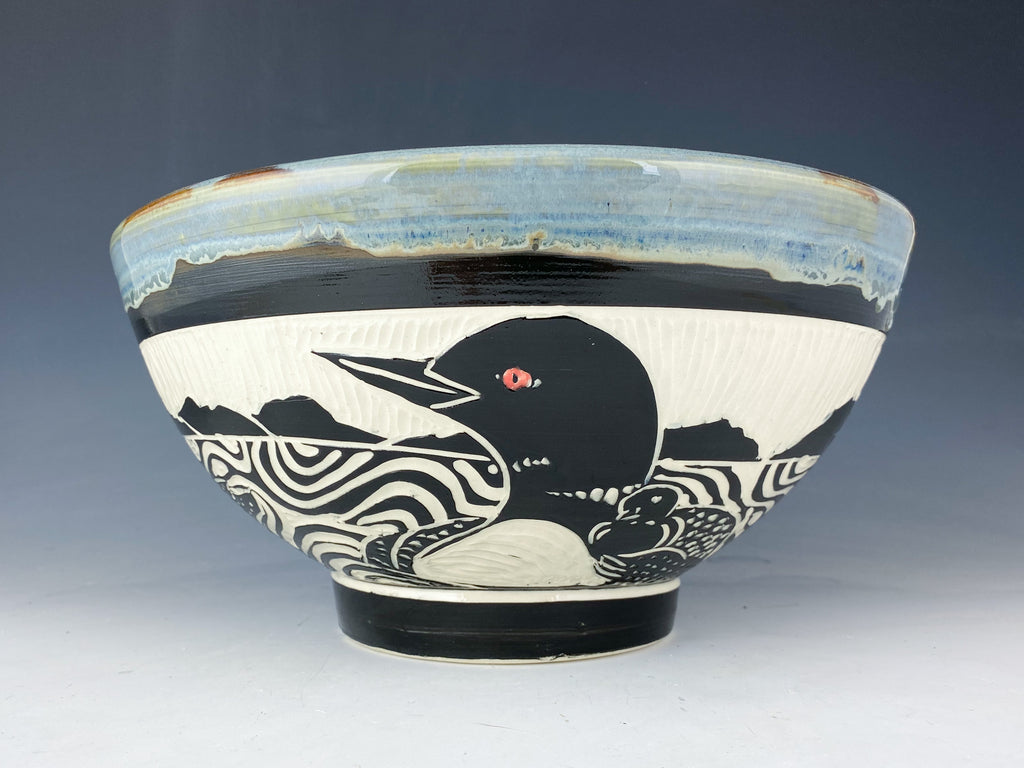 Loon Serving Bowls in Gray