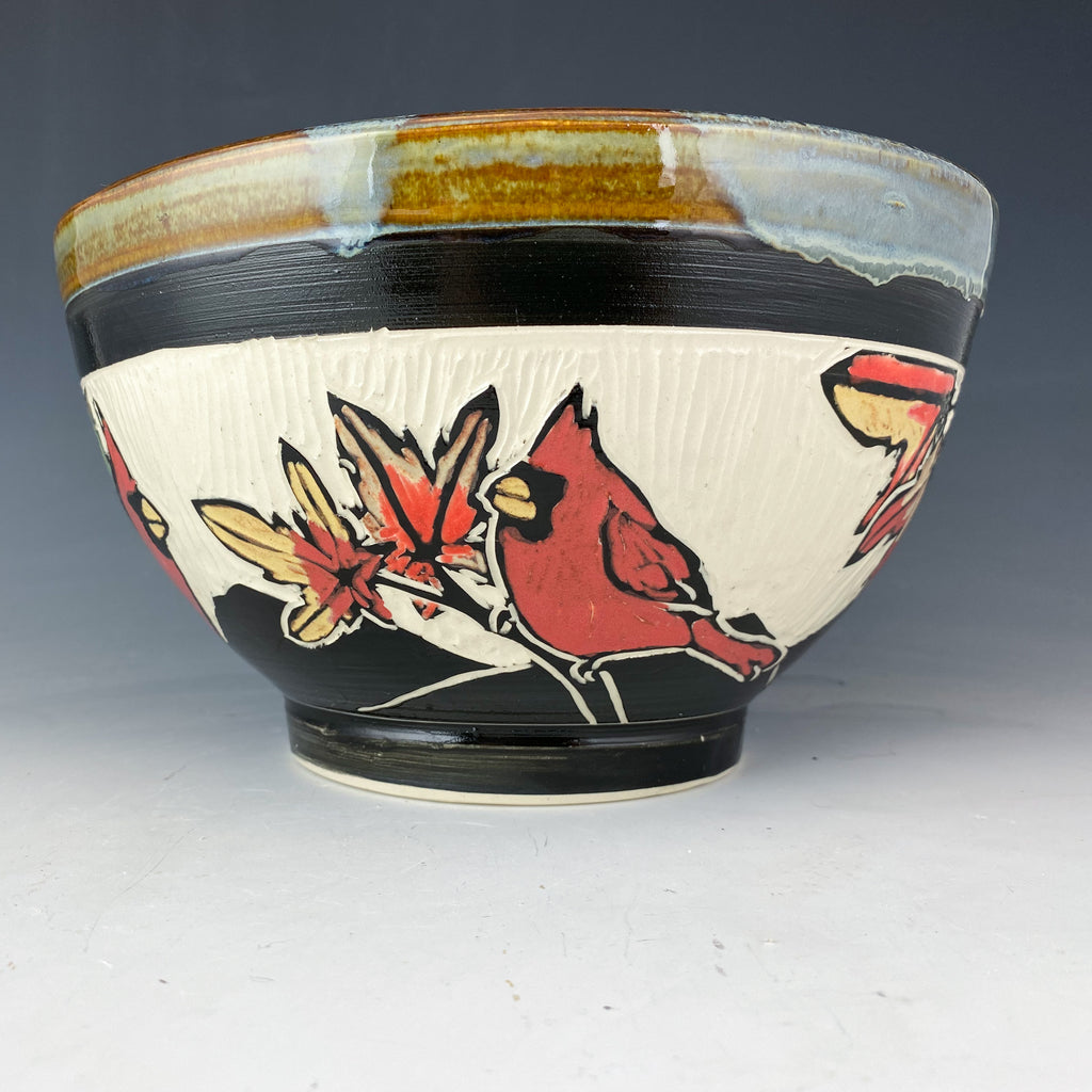 Cardinal Serving Bowl in Gray